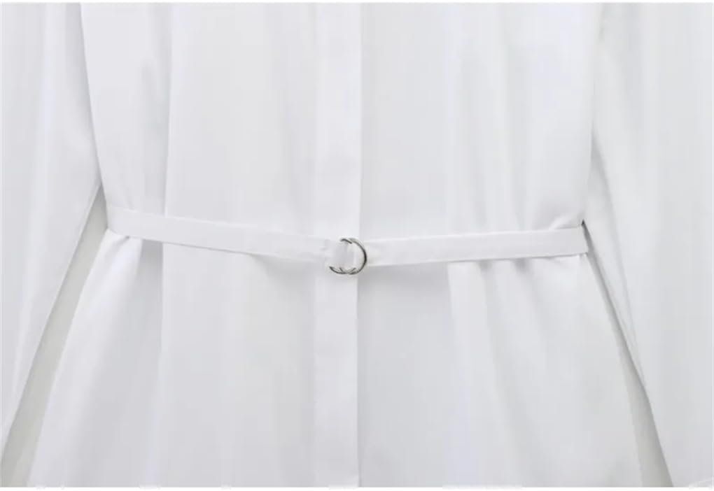 Women's Long-Sleeved Tie-Button Shirt