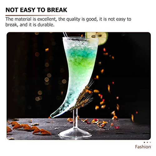 Hemoton 2Pcs Lua Forma Bebida Copo De Vidro Copo de Uísque Copo De Cocktail Copo de Vinho de Cristal