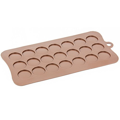 Tile Mosaic Silicone Cake Mould Edible Decoration Topper (Circle 2.5cm)