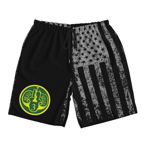 Army 3rd Armored Cavalry Regiment Mens Swim Trunks Quick Dry Board Shorts 7