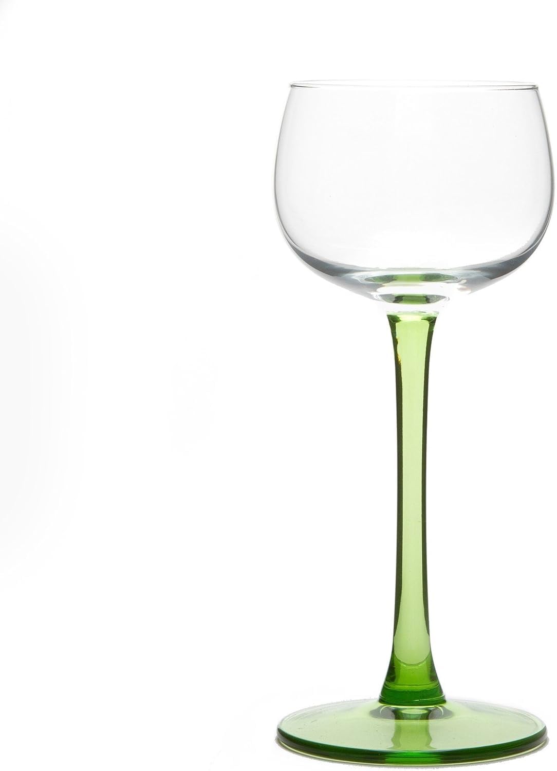 Verres à vin d'Alsace pied vert Boeckling - Lot de 6 pièces unies