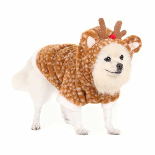 Disfraz de reno para perro talla M miniatura 5