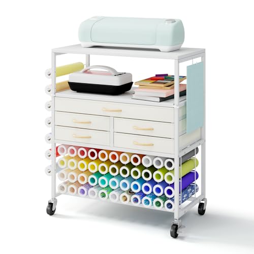 LUCKUP Organization and Storage Craft Table for Cricut Machines