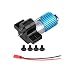 Produktbild ETbotu Brushed Motor mit Alu-Kühlkörper-Getriebesatz,370 für WPL Henglong C14 C24 B14 B24 B16 B36 4x4 6x6 Verbesserte Teile Getriebebaugruppe (schwarz)