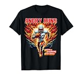Angry Runs Good Morning Football Sport Lover Vintage Art T-Shirt