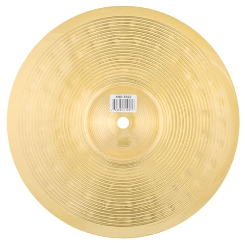 Brass Cymbals with Straps, Handheld 10\" Pair — for Classroom Music - Thumbnail 2