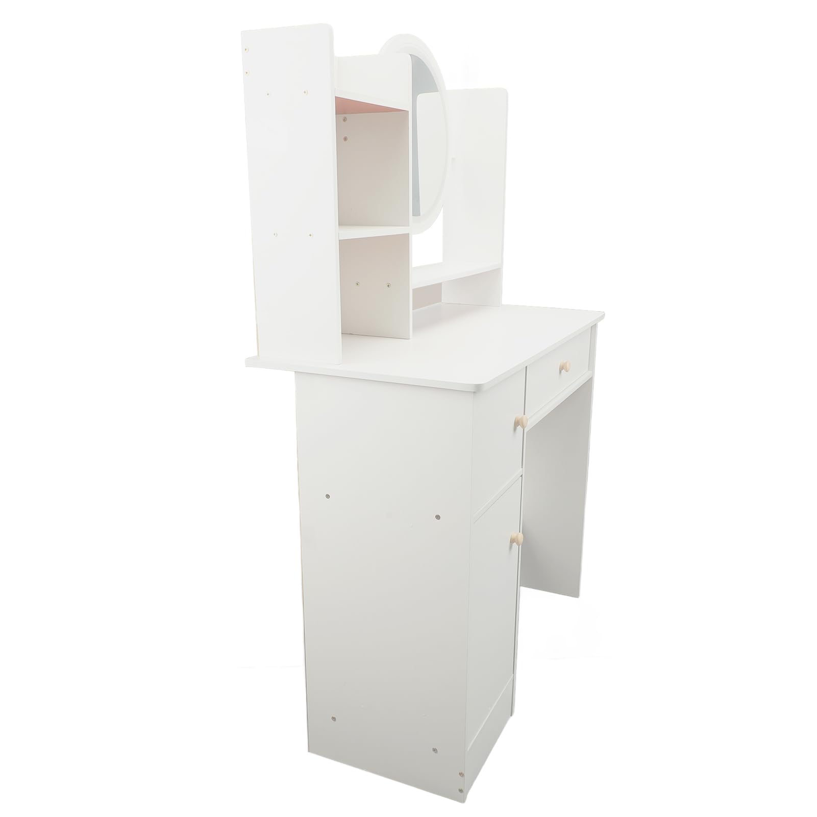 Vanity Desk con Specchio e Luci Tavolo da Trucco Moderno per Camera da Letto Dal Design Straordinario con 2 Cassetti