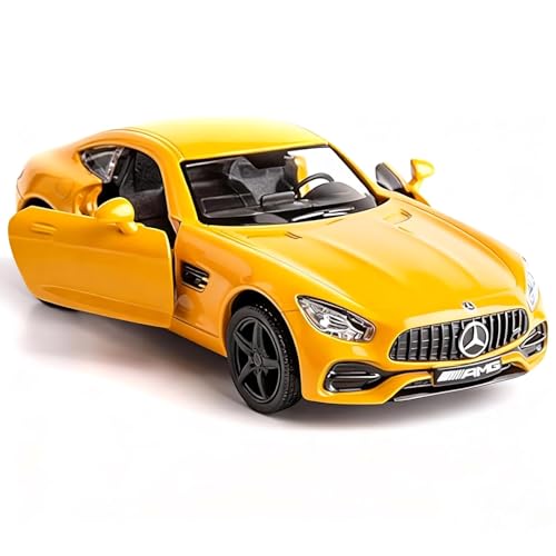 Modelo de coche RMZ City AMG GTS 1:36 amarillo miniatura 1