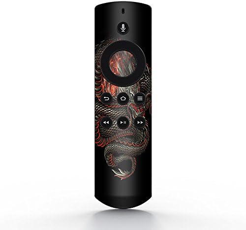 Skin Decal Vinyl Wrap for Amazon Fire TV Cube & Remote Alexa Stickers Skins Cover/Dragon Snake Serpant image 5