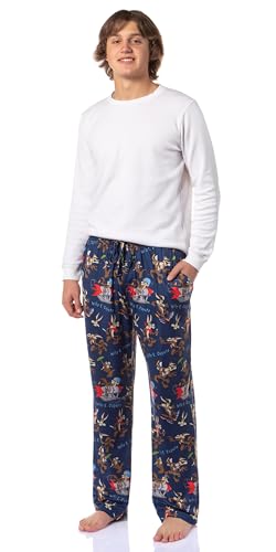 Looney Tunes Men's Wile E. Coyote Tossed Print Sleep Pajama Pants For Adults2