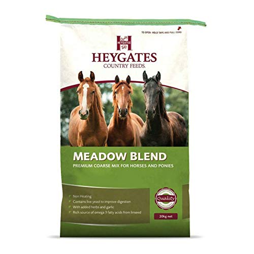 Heygates Meadow Blend Coarse Horse Mix + Garlic, Herbs & Live Yeast 20Kg