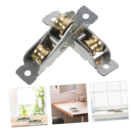 UKCOCO Polia De Porta E Janela 2 Peças Polia De Porta Deslizante Rodas De Porta De Armário Hardware