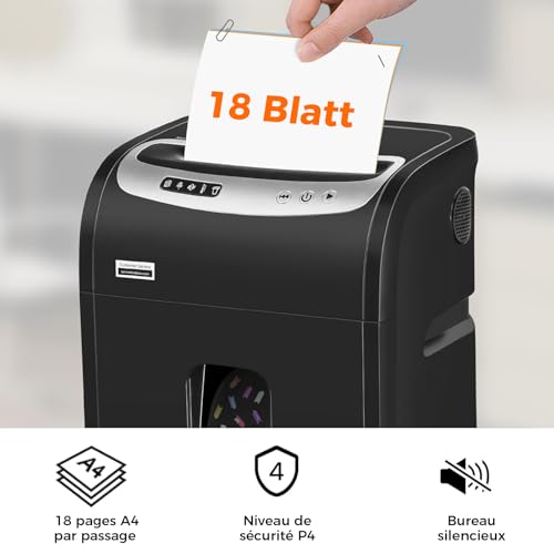 Destructeur papier VidaTeco 60min continu contre les bourrages - 2
