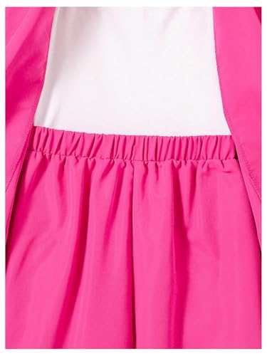 Image of Milumia Girl's 2 Piece Open Front Long Sleeve Blazer High Waisted Pants Set Hot Pink 8Y