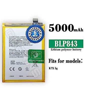 Image of Original BLP843 Battery for Oppo K7x 5G Battery with 6 Month warrenty****(A0167)