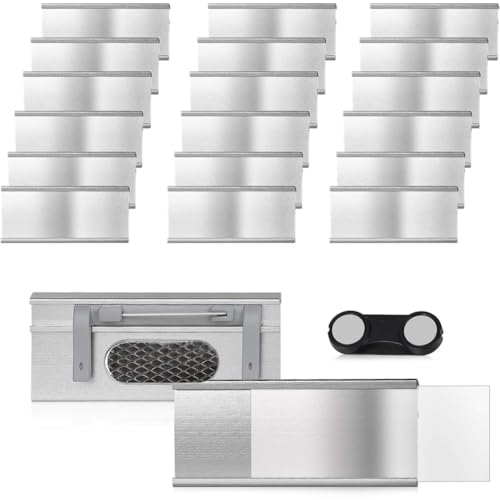 Placas de identificación magnéticas de aluminio que protegen la ropa de tu equipo de trabajo