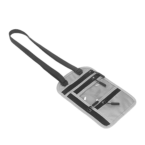 Carteira de Pescoço Com Trava, Carteira de Pescoço Com Design Suspenso, Cinto de Ombro Ajustável, Vá