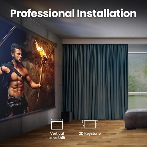 Image of BenQ TK860i Smart Home Theater Projector | 4K HDR Streaming with LED Vibrant Color | Android TV with Netflix, Chromecast, Dolby Digital Plus | 2D Keystone | Built in 10W Speakers | Wifi connectivity