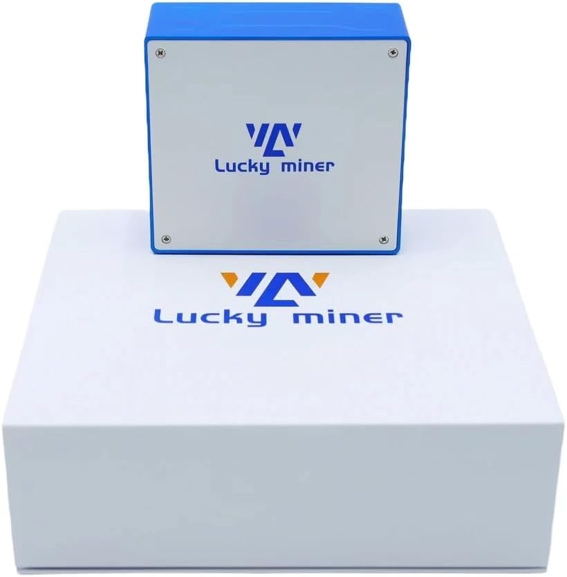 Bitcoin Miner Lucky Miner LV07 1TH/S Solo Miner SHA-256 Asic Chip Low Noise Lottery Crypto Miner 2.4G WiFi 25W Bitcoins Mining Machine Ethereum Miner BTC Miner Home Use