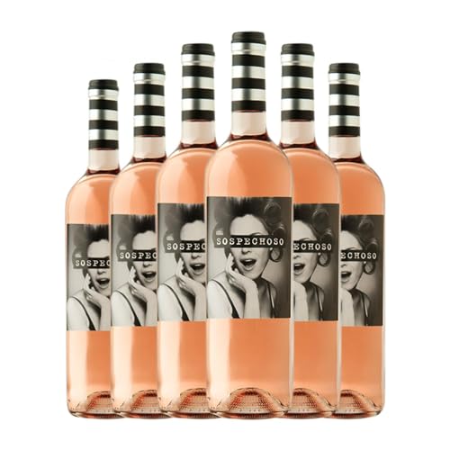 Uvas Felices Sospechoso Vino de la Tierra de Castilla 75 cl Vino rosado (Caja de 6 Botellas de 75 cl)