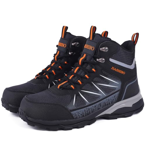 Image of Blapek Steel Toe Work Boots for Women, Insulated Work Boots | Lightweight Comfortable Safety Toe Shoes for Construction Workers, Steel Toe Sneakers for Warehouse & Auto Repair
