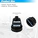 ACROPIX 2pcs CV Joint Boot with 4 Stainless Steel Clamps, Silicone Rubber Black CV Axle Boot Repair Kit Universal Constant Velocity Joint for Most Cars