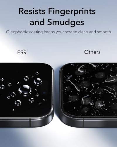 Image of ESR 3 Pack for iPhone 16 Pro Max Privacy Tempered Glass, Classic