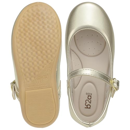 Genérico, Sapatilha Infantil Feminina Boneca B2A kids SocialTradicional Básica Verniz. Cor:Dourado;T