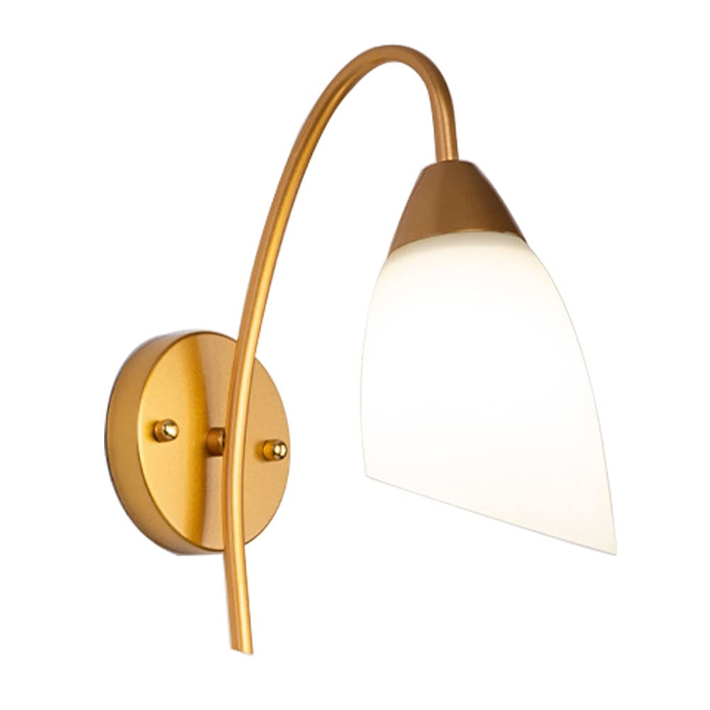 HUAYUSEDF Modern Wall Lamp Nordic Creative Sconce Lighting Fixtures Simple Bedroom Lights Living Room Light for Hallway Aisle Entrance (Gold)(Gold)