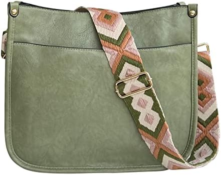 Handbag Tote Shoulder Bags Leather Handbags Shoulder Bucket Cross-body Purse Fashion Bags for Women (Green)