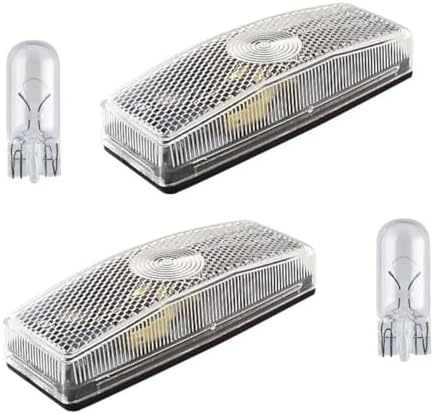 Lot de 6 feux de position latéraux à 3 LED 24 V avec supports en