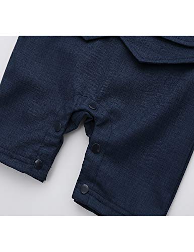 Hemarisle Hmd Newborn Baby Boy Gentleman Suit Dressy Outfit Vest Tuxedo Onesie Romper thumb #4