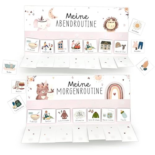 Wochenplaner Kinder & Routine Planer Kinder Tagesplaner Kinder & Aufgabentafel für Zuhause Inkl. To Do Liste Kinder & Belohnungssystem Kinder für eine stressfreie Morgenroutine