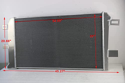 Coolingbest 3 Row Performance Aluminum Radiator For 2001-2005 Chevy Silverado/Gmc Sierra 2500 Hd 3500 6.6L V8 Duramax Lb7, Crossflow Radiators Radiador 2002 2003 2004 01 02 03 04 05 #TOP1