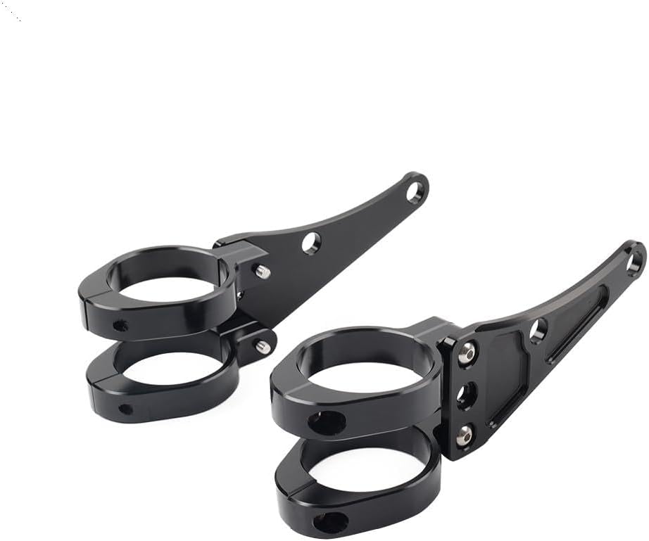 Black Headlight Mounting Fork Brackets Head Lamp Holder 49mm Aluminum for Honda for Kawasaki for Suzuki for Yamaha for Norton for BSA for Ducati 1 Pair