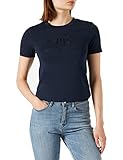 GANT Damen Tonal Archive Shield SS T-Shirt, Evening Blue, M