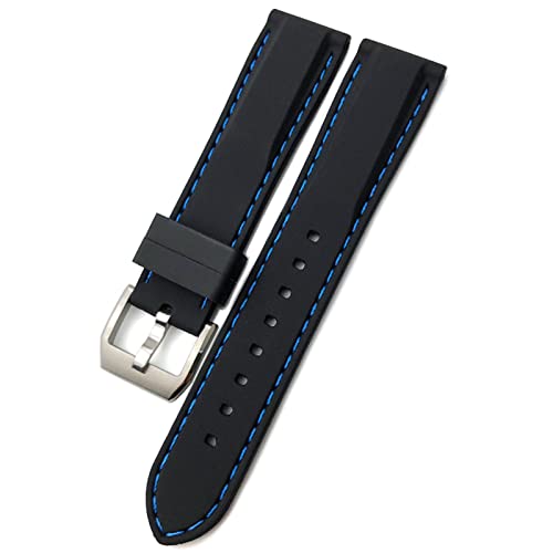 Bracelet silicone de qualité anti-sueur pour montre IWC Spitfire Mark 18 Portofino