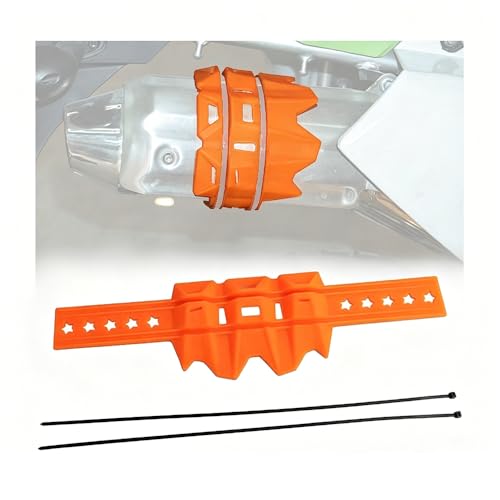 MZYRZ Motorcycle Exhaust Muffler Protector for Kymco Like 125 2007 Exhaust Heat Shield Cover Escape Tail Pipe Guard Cover Anti-scalding Protector Ring