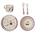 ebulobo EB87353 - Vajilla (5 piezas, bambú, lavable a mano), diseño de Caperucita Roja