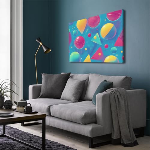 Toile abstraite géométrique CHERHERART 45x60cm de décoration moderne - 2