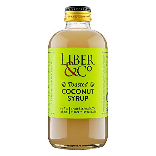 Liber & Co. Toasted Coconut Syrup (9.5 Oz.) Made With Organic, Fair Trade Coconut And Cane Sugar #TOP22