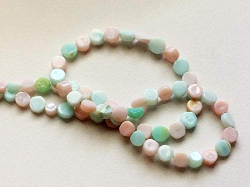 Peruvian opal coins beads