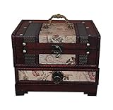 Compartimentos de varios tamaños con 3 capas. Multitud de opciones de almacenamiento lo hacen bien organizador para joyas, pulseras, pendientes, collares, broches, clips y así sucesivamente.