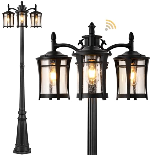 Image of Gleamz Lamp Posts Outdoor Lighting, Hardwired Outdoor Post Light for Yard