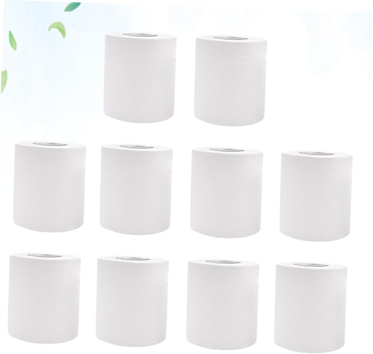 Small Toilet Paper Roll 10 Rolls 100g 4 Layer Wood Pulp White image 3