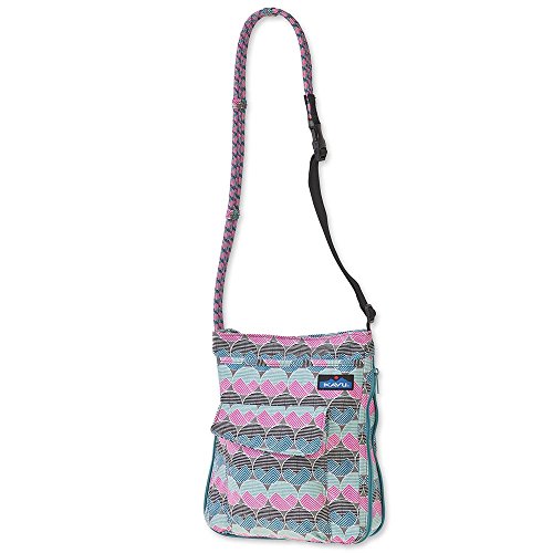 KAVU Sidewinder Crossbody Bag With Adjustable Rope Strap - Horizon Dots