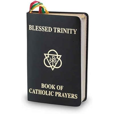 Blessed Trinity Book of Catholic Prayers Black Deluxe Cover 408 Pages