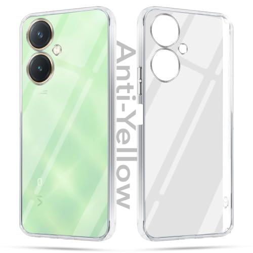 Image of Jkobi Lifetime Anti-Yellow Clear Back Cover Case for Vivo Y27 (Sleek Hard Crystal | Shockproof and Camera Protection)