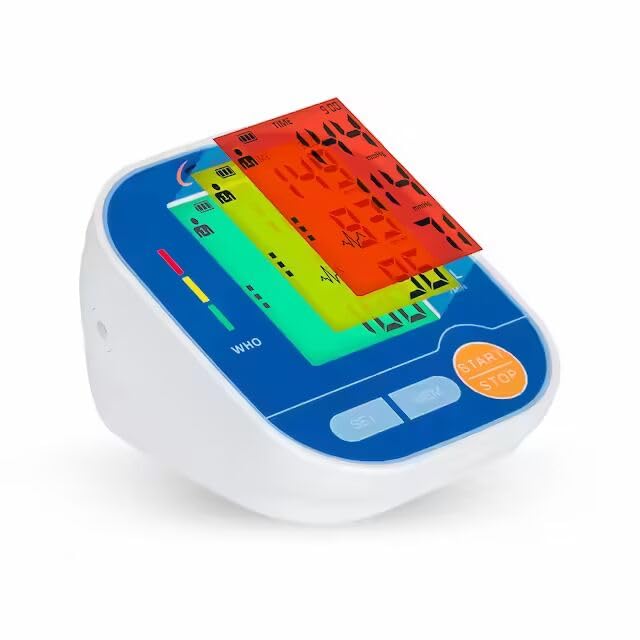 EZ-LIFE Digital Blood Pressure Monitor 3 Color Backlight Display Large LCD Display EZ-561C-image-19