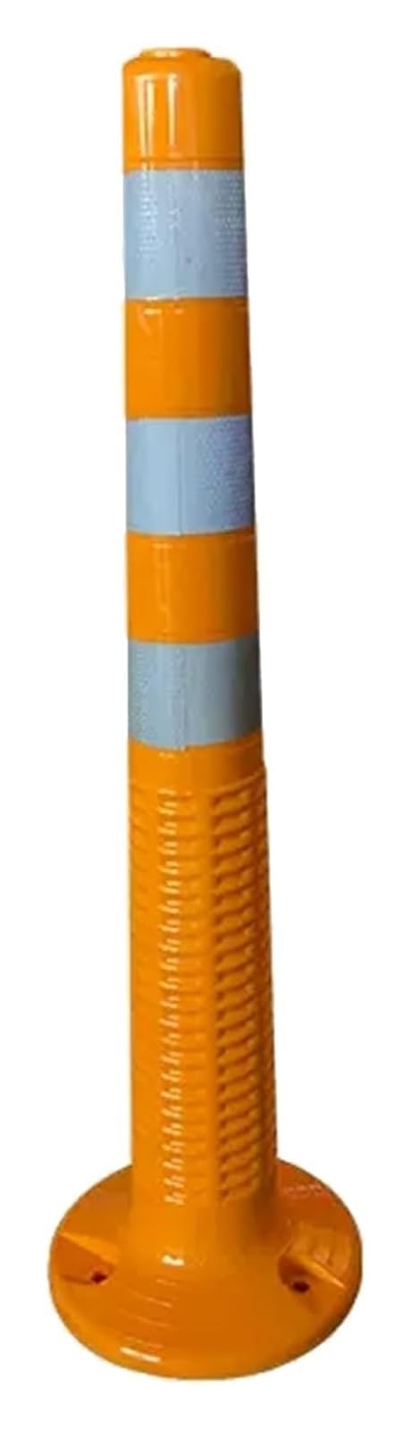 Traffic Delineator Post,Safety Warning Column, Temporary Traffic Cones for Construction/Maintenance Zones/Traffic Delineation,Reflective Plastic Road Safety Bollard/Parking Delineator ( 1 pack)